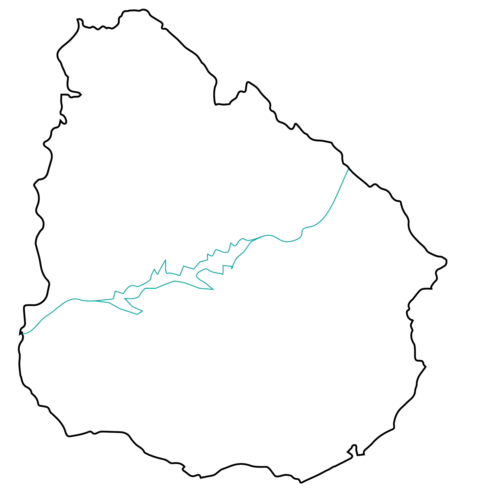 Mapa de Uruguay